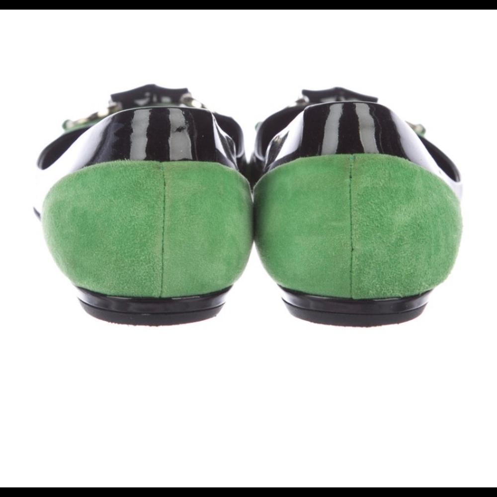 Gucci Horsebit Suede Flats - Picture 2 of 5